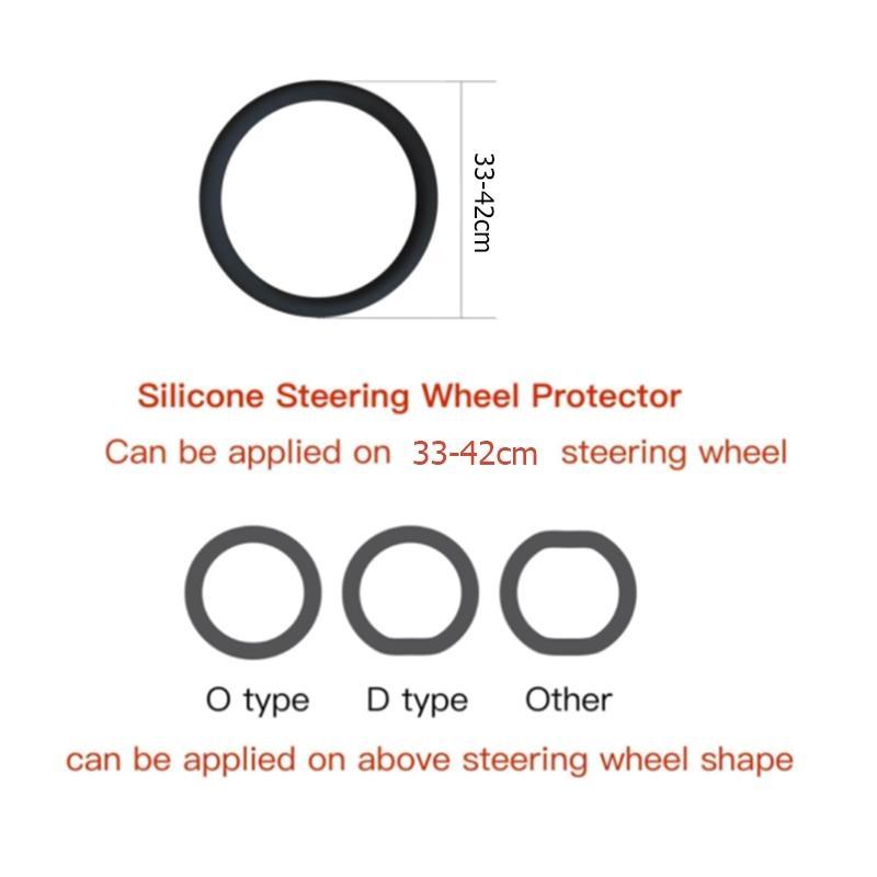 1 szt. Fajna, antypoślizgowa silikonowa osłona kierownicy, ochronna osłona kierownicy
