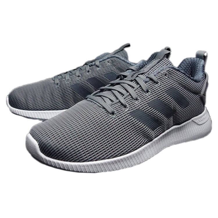 Adidas Neo Lite Racer Comfortable Versatile Shock Absorbing Low Top Casual Shoes Unisex Sneaker Gray FW9708