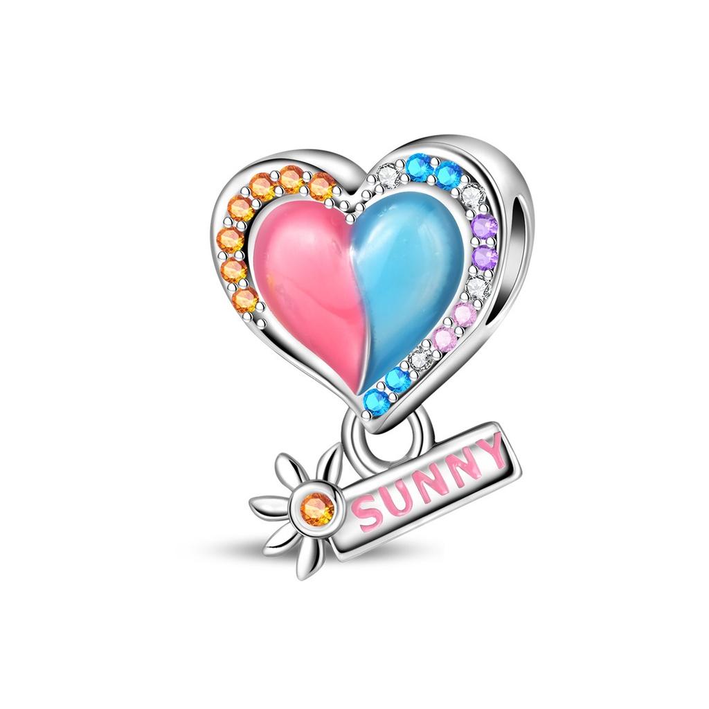 2026 Submarine Shell Perfume Sun Rainbow Charm Charm Beads DIY Jewelry Accessories Bracelet 925 Silver Girl