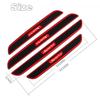 4PCS Universal Carbon Fiber Color  Rubber Car Door Scuff Sill Cover Panel Step Protector Bumper Corner Protector