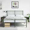 VidaXL Bedside Tables 2 Pcs Black Olive Green 34.5x39x44 Cm Steel, Cabinet, Side Table, Nightstand, Bedside Table, 841760