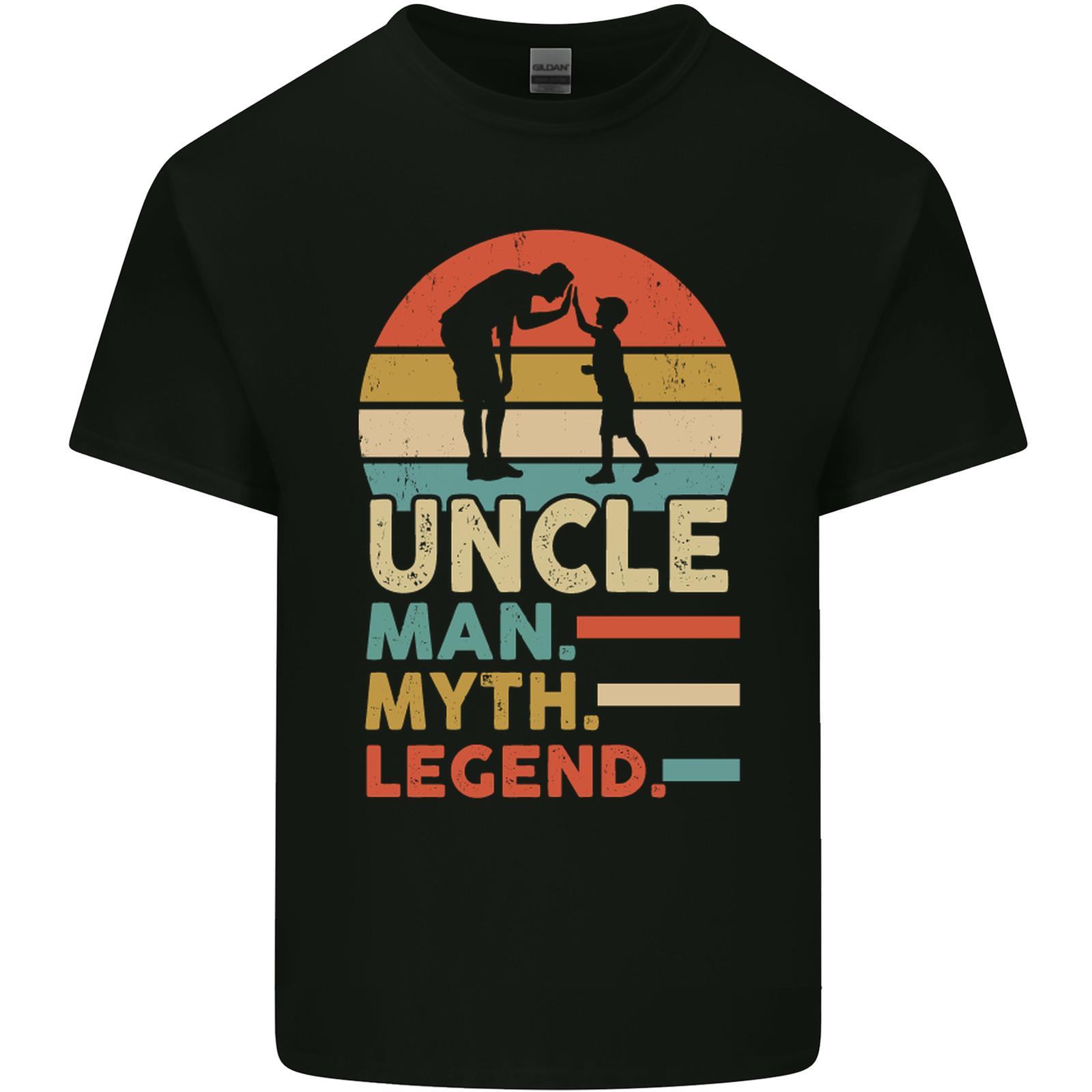 Uncle Man Myth Legend Funny Fathers Day Mens Light Cotton T-Shirt S