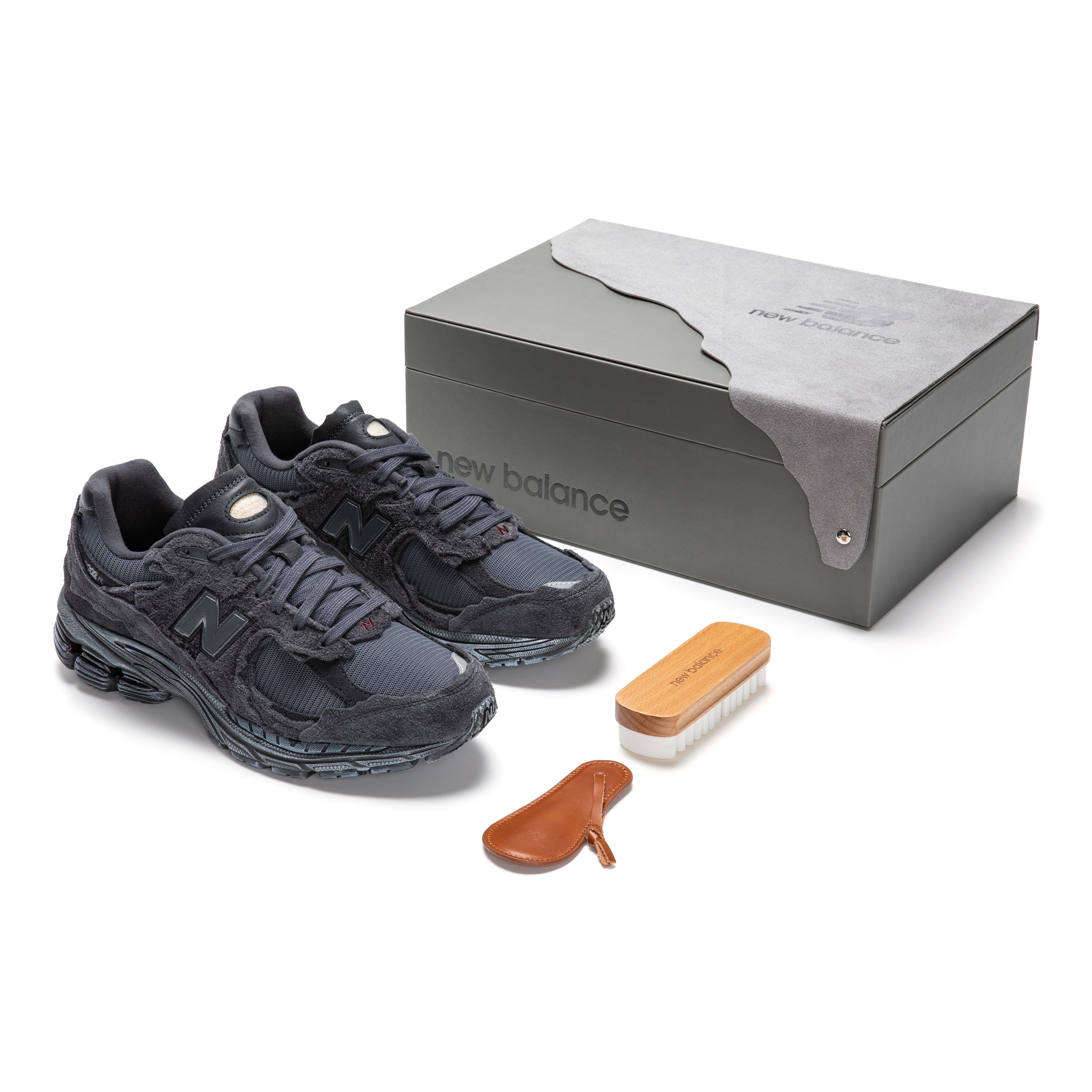 

New Balance NB 2002R Refined Future Tornado Wind Деконструкция Замшевая Ткань Низкие Кроссовки для Бега Унисекс кроссовки Phantom-Black M2002RDB-D(S-BOX) 42