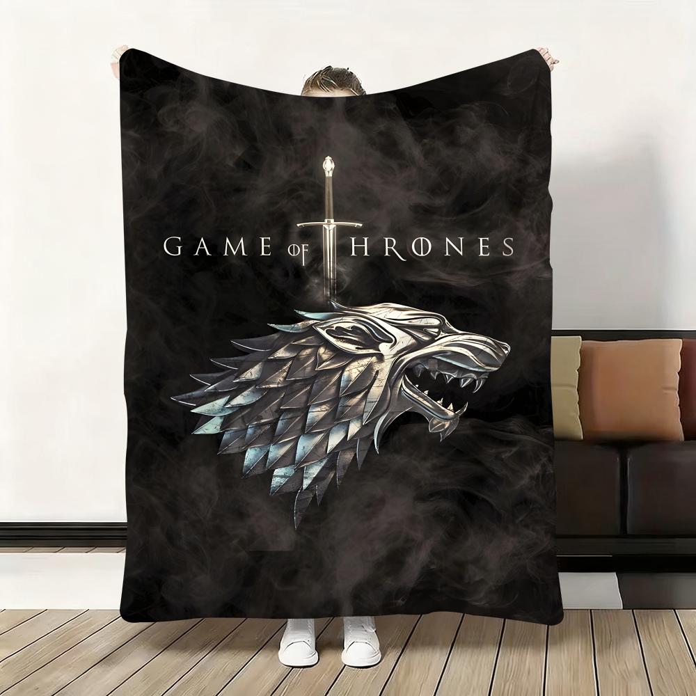 G-Game-Of-Thrones Drache Klassische Kuscheldecke Flanell Flauschig Weich Decke Warm Hautfreundlich Überwurf für Sofa Bett Büro Nickerchen Winter