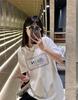 Unisex Casual Fashion Letter Print Round Neck Short Sleeve T-Shirt