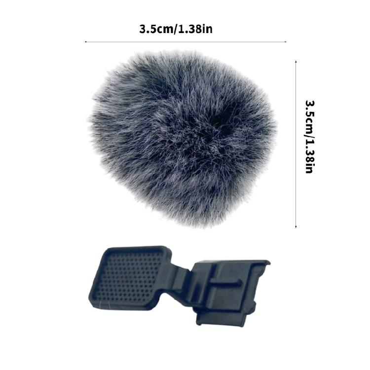 Small Reusable Plush Cover Camera Accessory for Camera Builts In Microphones Mounted On Hot Shoe Blocking Wind Noise