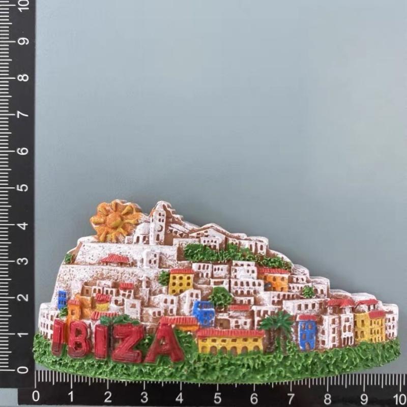 3D Resin Spain Fridge Magnet - Barcelona Seville Donostia Jaen Spanish Travel Souvenir Refrigerator Magnet Home Decor Gift