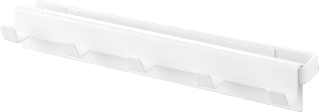 Yamazaki Smart Wall Hanger Set for Color W X 6cm D X X D X X D X H (10070), 5-Hook Boxes, White, 27.5cm 4.2cm H, W10.5" 2.5" 1.7" H, W10.5" 2.5" 1.7"