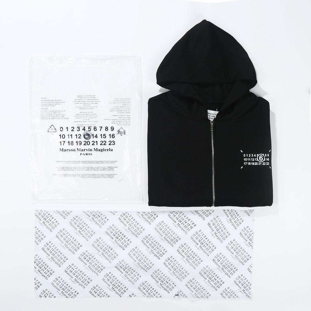 Maison Margiela MM6 Unisex Terry Zip-Up Hoodie Cardigan