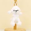 Adorable Plush Poodle Keychain Teddy Dog Charm Bag Accessory Cute Puppy Clip