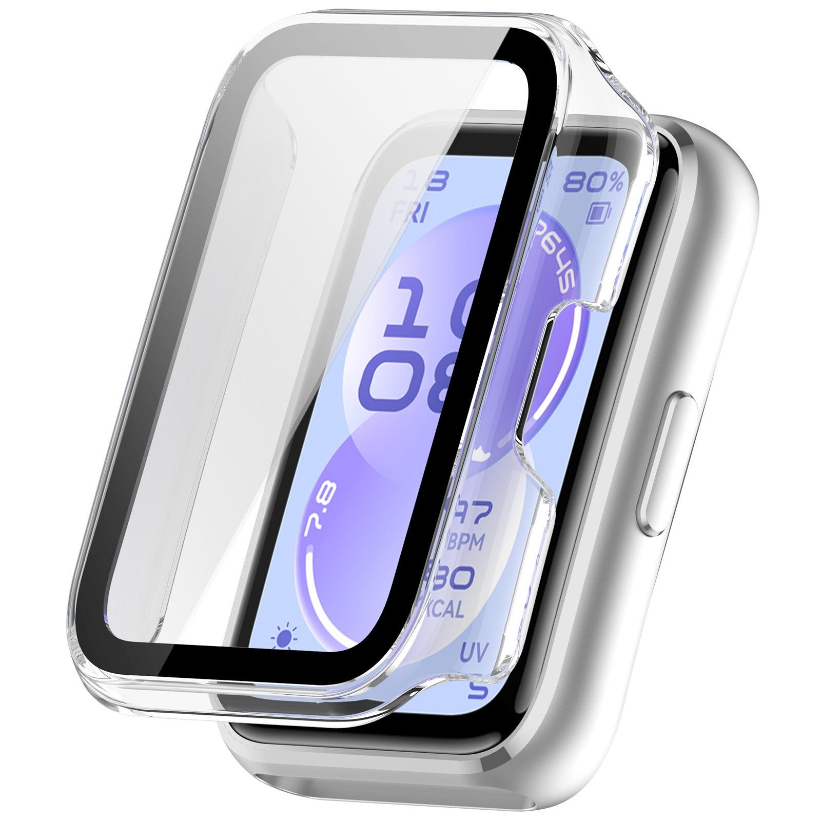 

PC Case for Huawei Band 11/11 Pro Screen Protector All-Around Bumper Shell Tempered Glass Cover for Huawei Band 11 Accessories Huawei Band 11 прозрачный