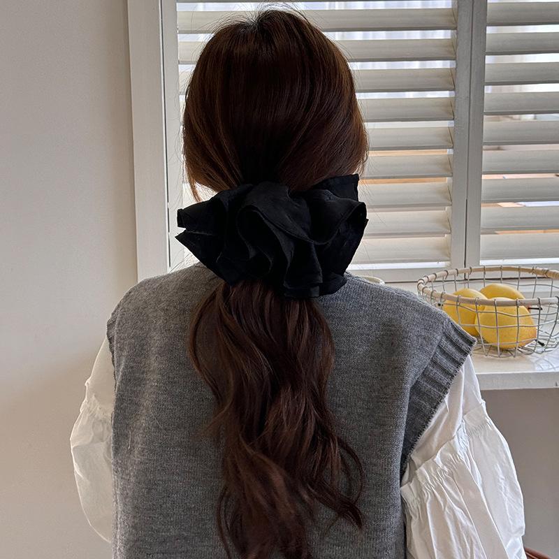 Very Large Hair Accessories for Girl Women Tie Band Scrunchie Korean Elastic Fascinators Elegant Vintage Popular  Adults New