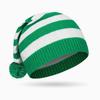 New parent-child red Christmas hat striped hat women's holiday wool hat hot-selling knitted Christmas hat women
