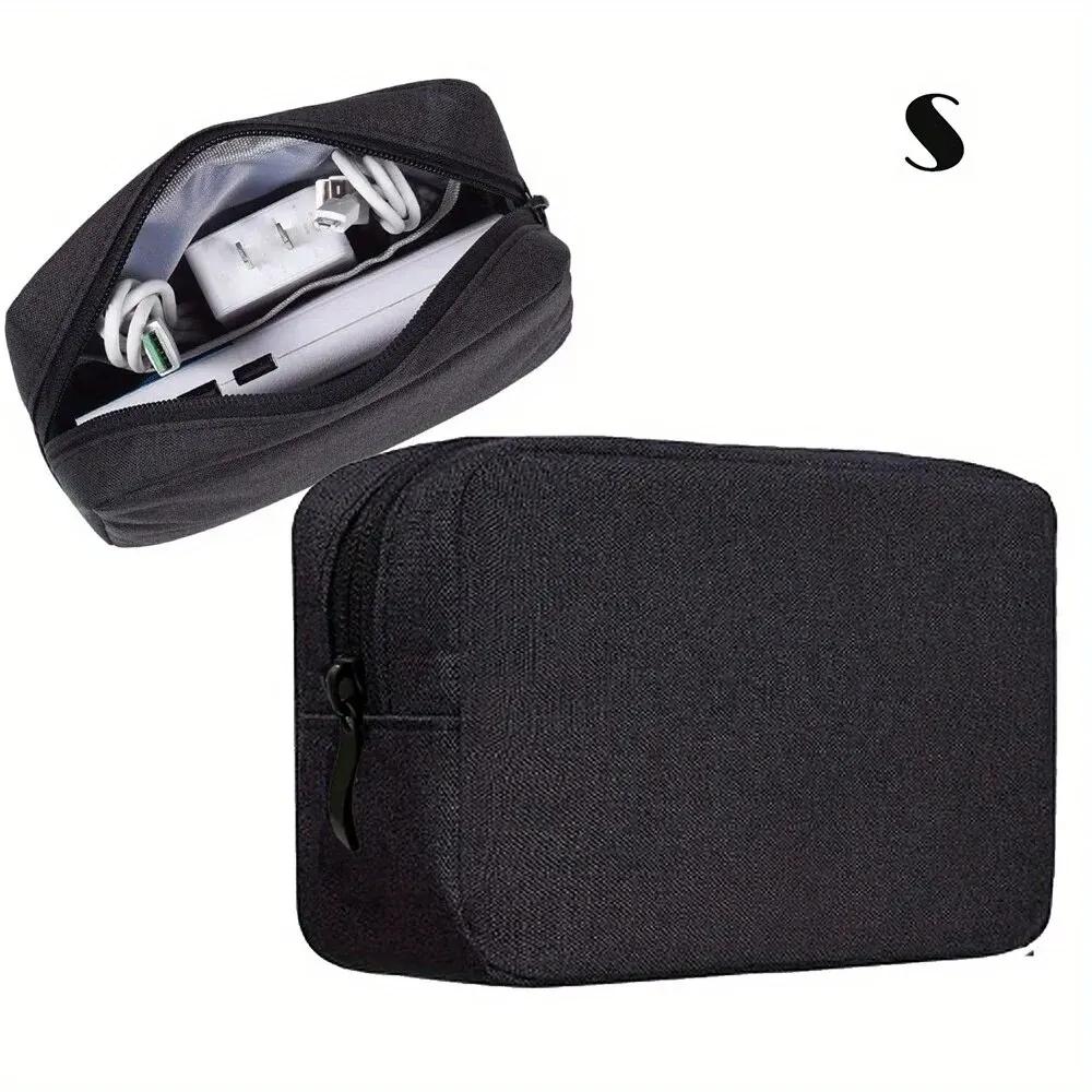 Portable Charging Cable Storage Bag Digital Separated Travel Bag Multifunctional Mobile Data USB Cable Power Bank Organizer Bag