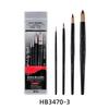 New Multiple Multifunctional Options Nylon Hair Oil Paint Brushshort Wooden Rod Art Raw Painting Acrylic Gouache Watercolor Set