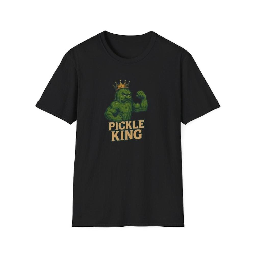 Funny Muscle Pickle King TShirt Woman Man Gym Humor Retro Vintage Style Graphic T Shirts Casual Oneck Cotton Shortsleev
