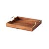 Wooden Tray, Wooden Snacks Serving Tray (15 Inch),  Nestroots