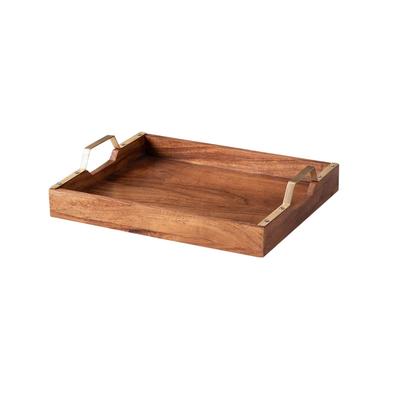 Wooden Tray, Wooden Snacks Serving Tray (15 Inch),  Nestroots