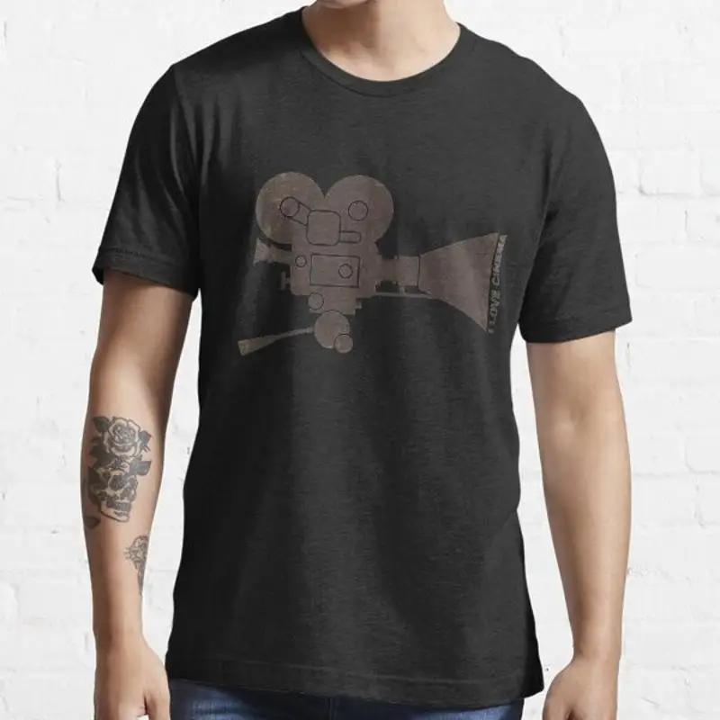 

I love cinema Camera Action Essential Black Men T Shirt Size S to 5XL 5XL різнокольоровий