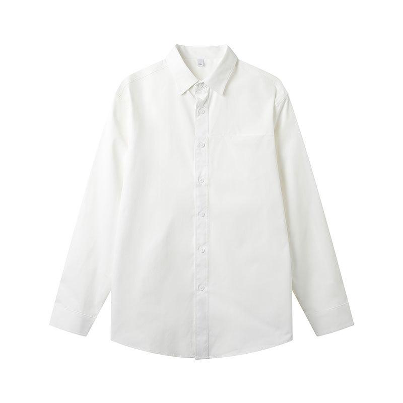 Autumn New Men's Handsome Solid Color Long-sleeved Shirt Loose Large Size Japanese Casual Shirt