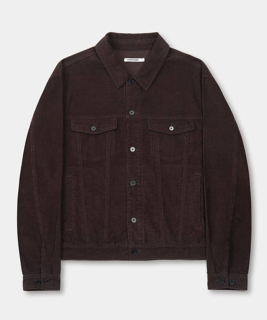 Excontainer Corduroy Trucker Jacket (Brown)