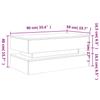 LED Coffee Table Black 90 X 50 X 40 Cm