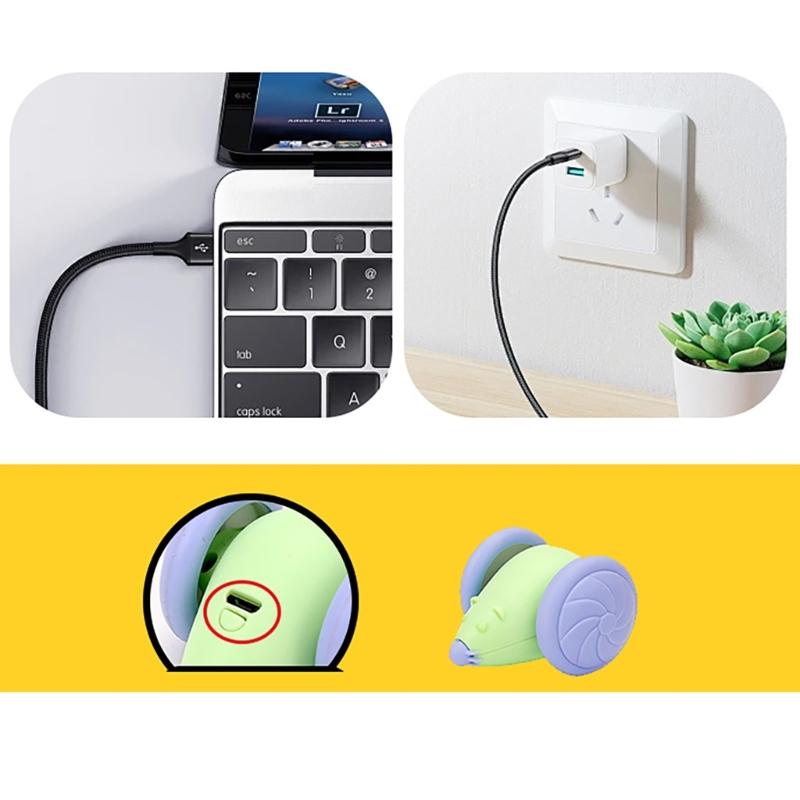 Cats Fun Electric Mouse Toy Exciting Electric Mouse Chasing Toy Powerful Mouse Toy for Continuous Indoor Funny