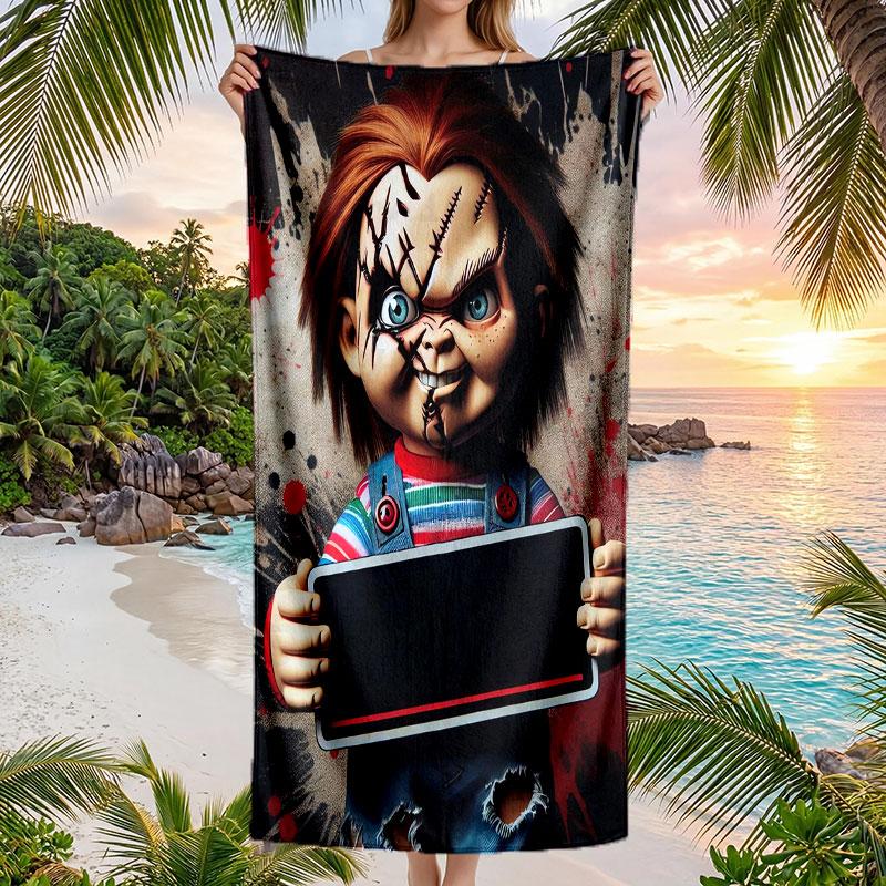 Large Beach Towel Quick Dry Absorbent Towel For Beach IndoorChild's Play Chucky Tiffany