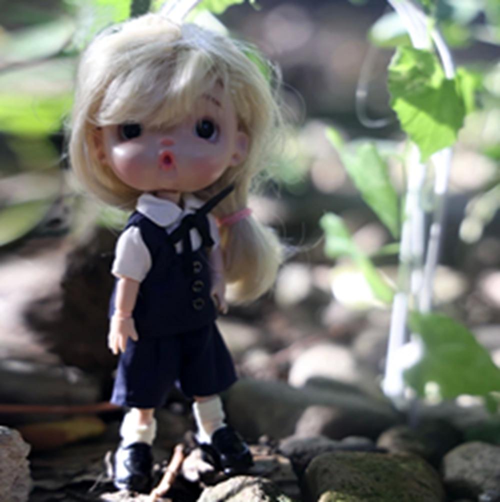 Pair Of Doll Student Shoes Japanese Anime Plastic Bjd Gsc Accessories A OB11 JK YMY 1/12 Entertaining Play Safe Kid Friendly Fun