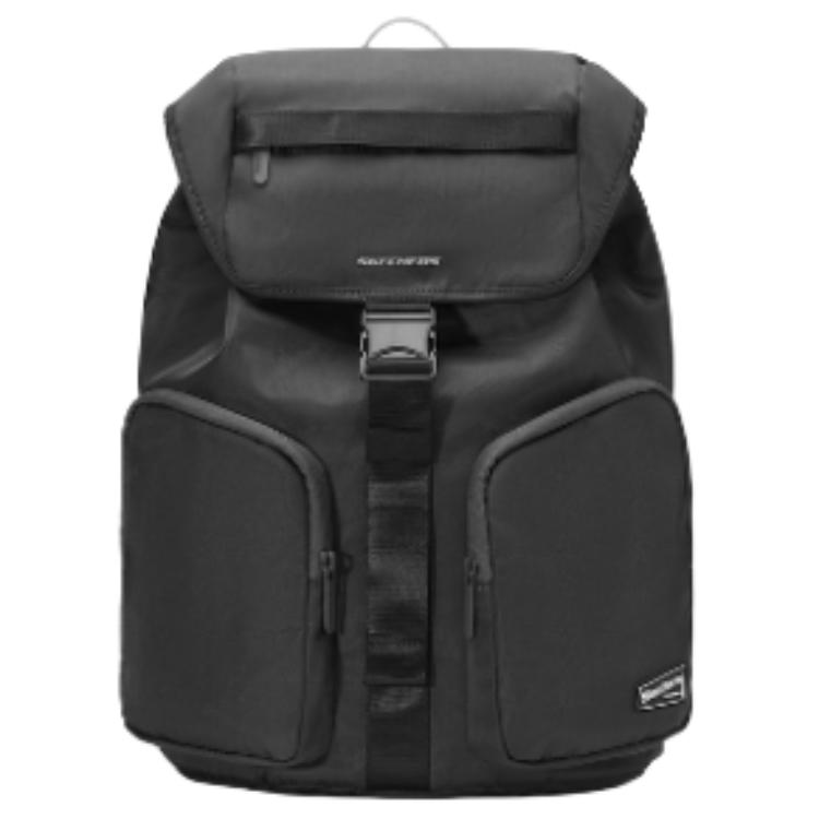 Skechers Fashionable Practical Large Capacity Fabric Backpack Unisex Backpack Smoky-Gray L325U063-013P Smoky Gray
