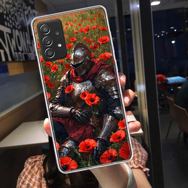 Flower Knight of the Light Phone Case for Samsung A54 A57 A37 A17 A14 A15 A12 A24 A34 A55 A35 A25 A52S A07 A05S A04S A22 A32 A72