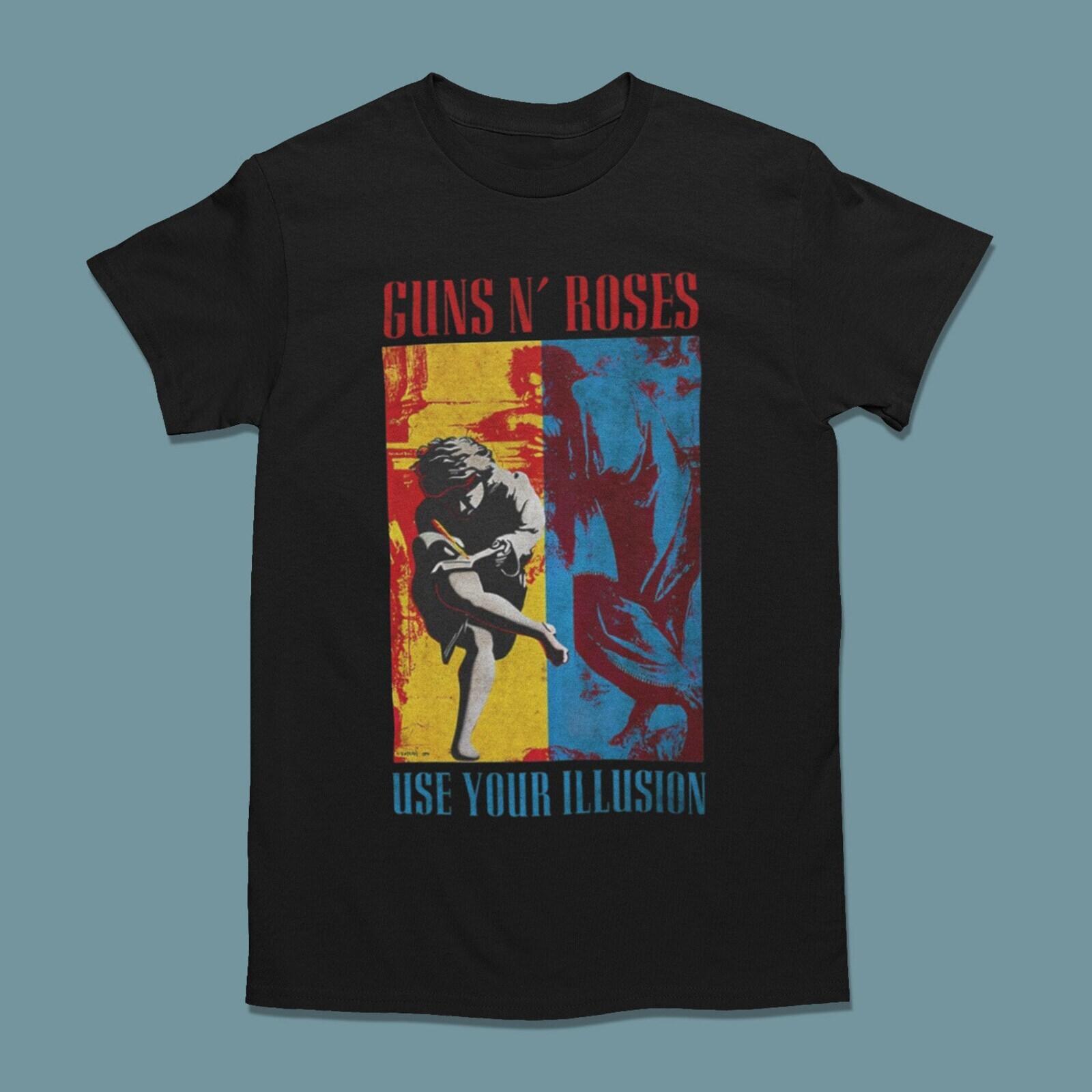 Vintage Graphic Guns N Roses Rock Band Short Sleeve Crewneck T-shirt XXXXL