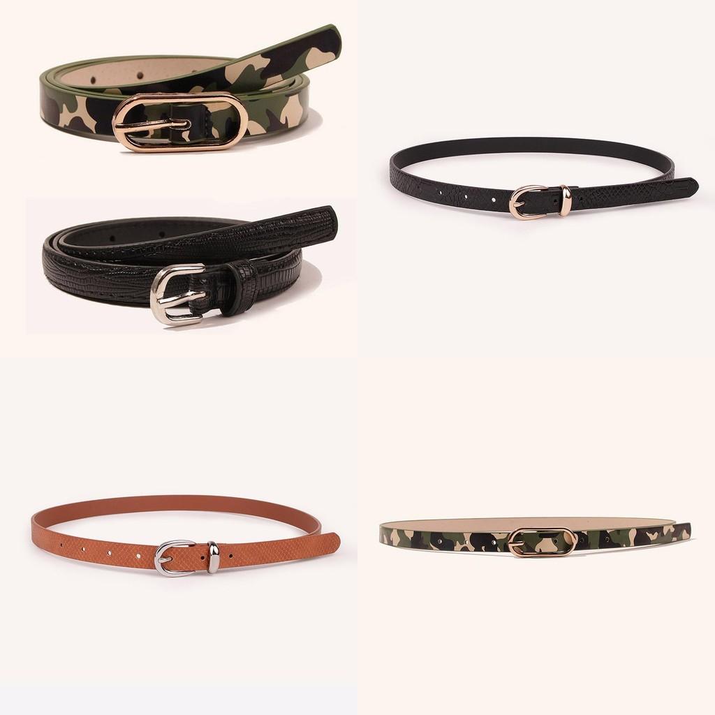 Snake Print Belt Combo Pack With Alloy Buckles For Elegant Daily Use