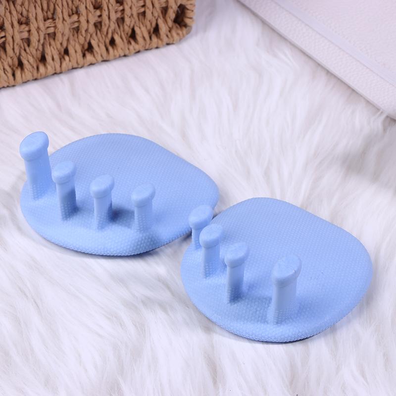 

2Pcs Arch Foot Trainer Fitness Leg Toes Plantar Function Exerciser Thumb Valgus Corrector Toe Splints Buttocks Arch Trainer синий
