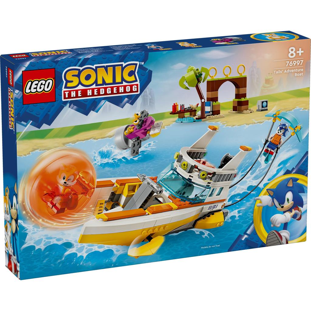 LEGO Sonic the Hedgehog Tails Dobrodružná loď Hračka Hračka Dárek k narozeninám Vánoční Dívky Chlapci Děti 8 let 9 let 10 let