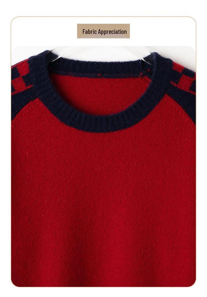Women's Versatile Wool Sweater - New Petite Style Knit Top for Autumn & Winter Base Layer