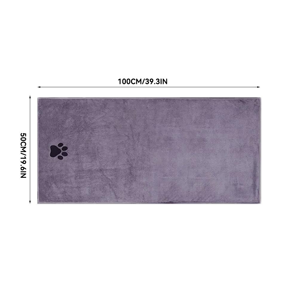 Microfiber Bath Tow Embroidered Super Soft Absorbent Quick Thick Dog Cat Blanet For Dogs Bath Grooming Supplies