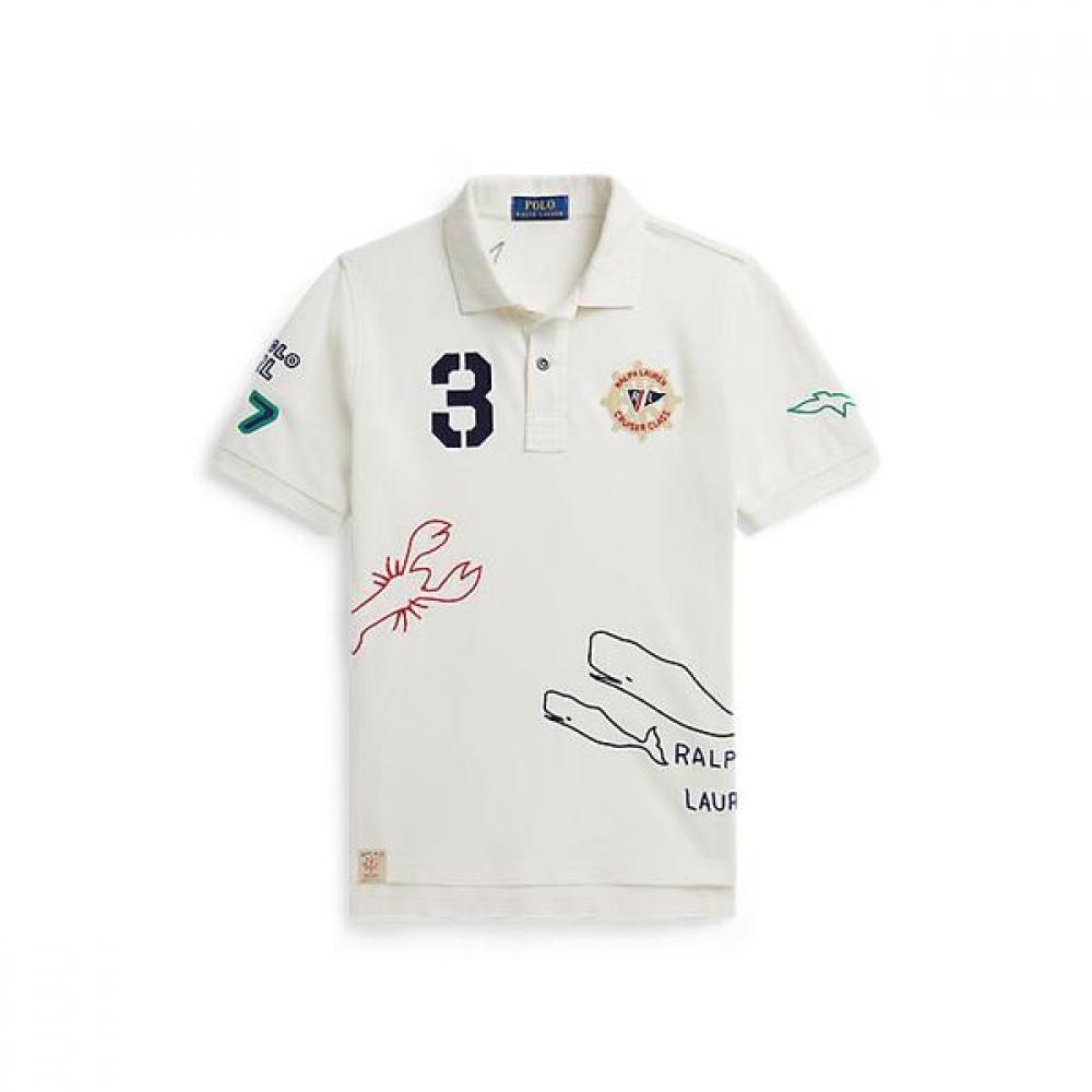 Polo Ralph Lauren Boys 8 18 Cotton Mesh Graphic Polo Shirt Cwpokniy8021745100 S