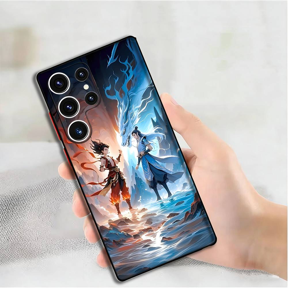 

Nezha Aobing Silicone Case For Samsung S25,24,23,22,21,20 Plus Ultra 5G Lite Shockproof Cover Samsung S20lite5G