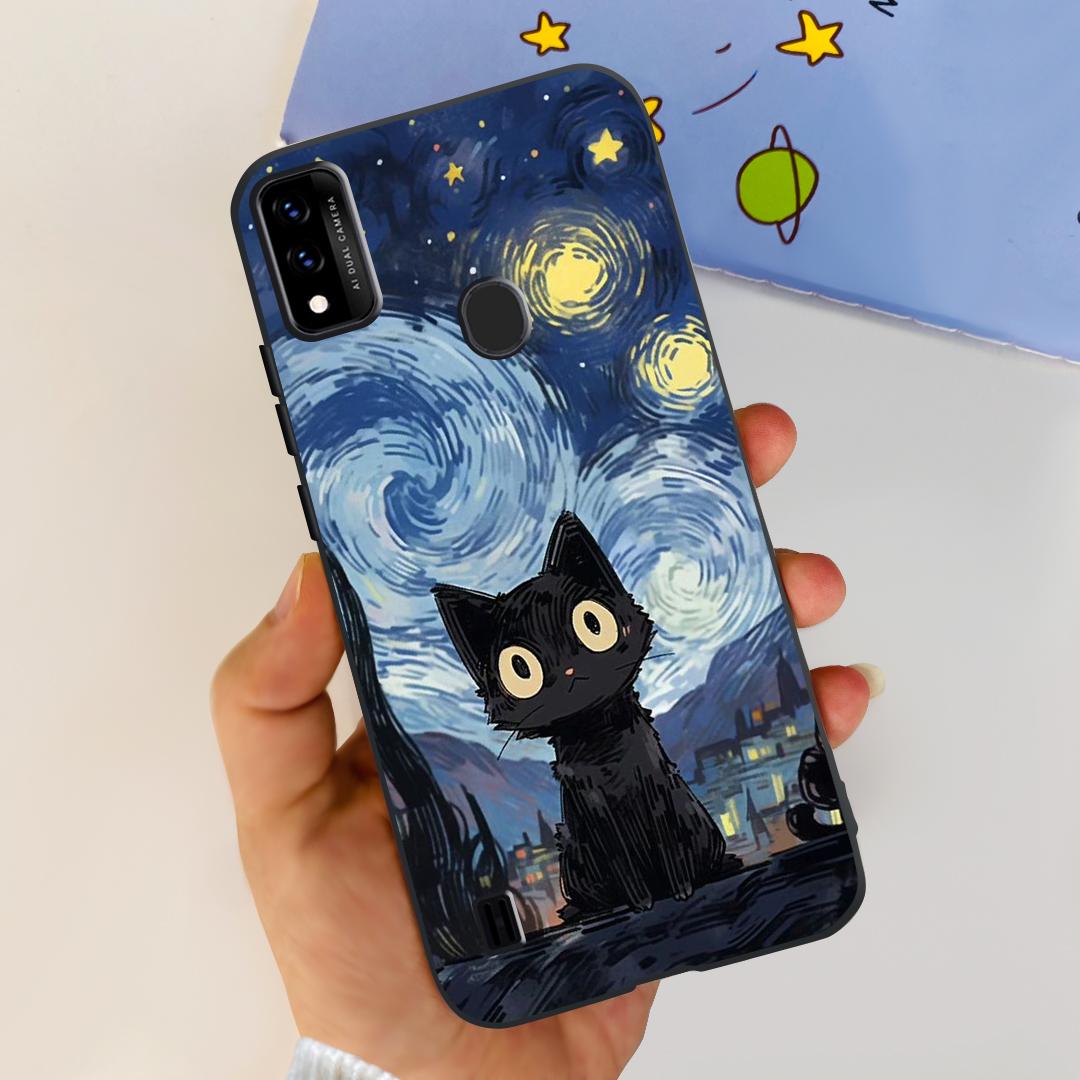 Чехол для ZTE Blade A71 A7030 Милый Рисованный Чехол Мягкий Силиконовый Чехол для Телефона Для ZTE Blade A51 A 71 BladeA51 BladeA71 Fundas Бампер ZTE Blade A71