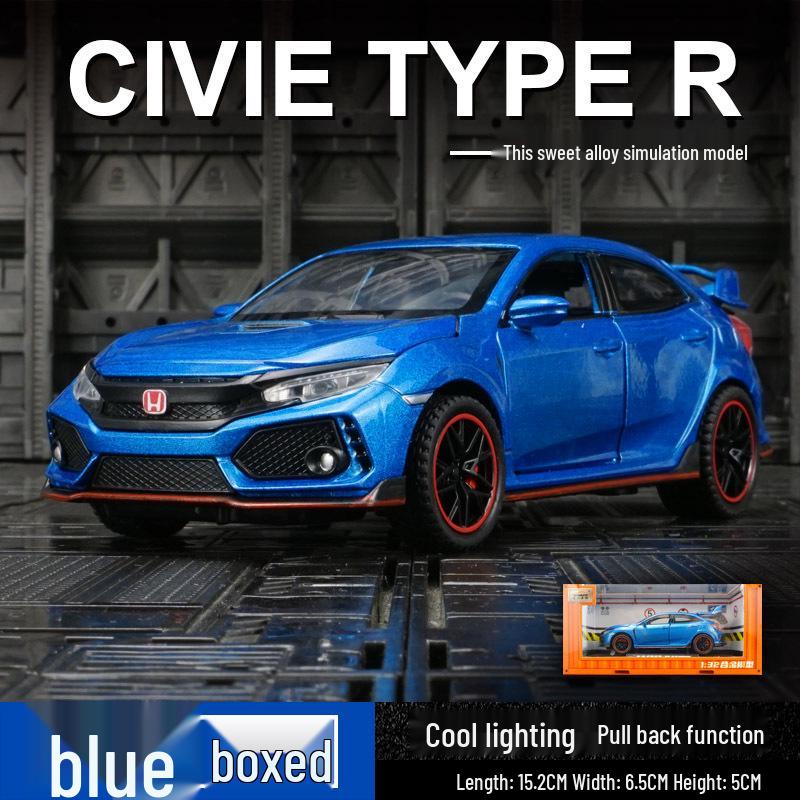 

Игрушечная машинка Honda Civic Type-R с инерционным механизмом, звуковыми и световыми эффектами синий