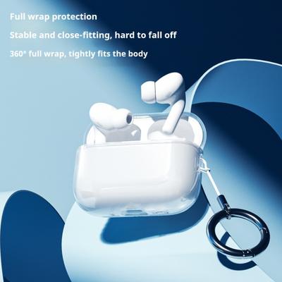כיסוי מגן לאוזניות עבור מארז טעינה AirPods Pro 3 נייד חסין זעזועים אוזניות אלחוטיות כיסוי TPU שקוף מגן מעטפת סקין