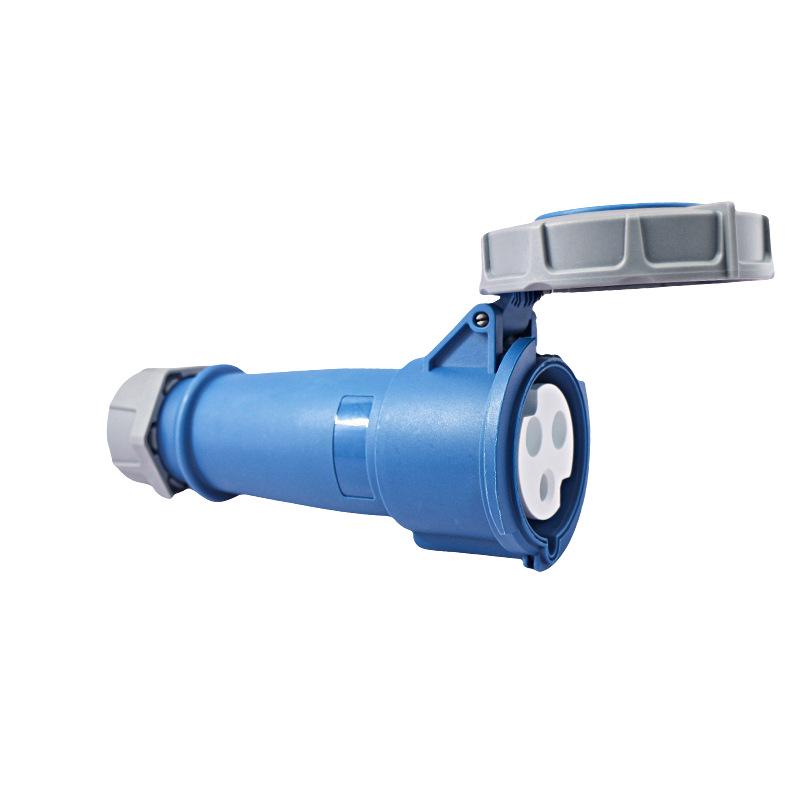 IP67 Waterproof 32A Single-Phase 220V Industrial Plug Coupling Socket - JH2232