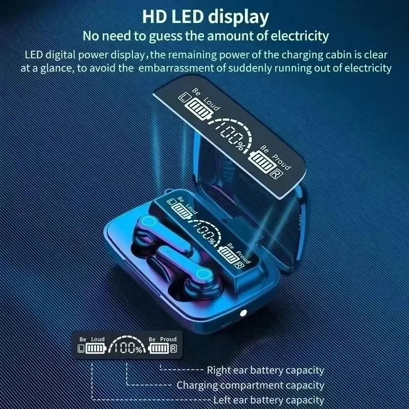 Xiaomi New Earbuds TWS Earphone M19 Intelligente Touch Control Wireless Bluetooth-compatible Headphones Waterproof LED Display With Mic