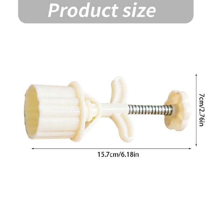 Family Baking Dessert Press with 2 Pattern Plates, 50g Plastic Mooncakes Pastry Tool and Spring Return Control for Decorative Treat Work, Home