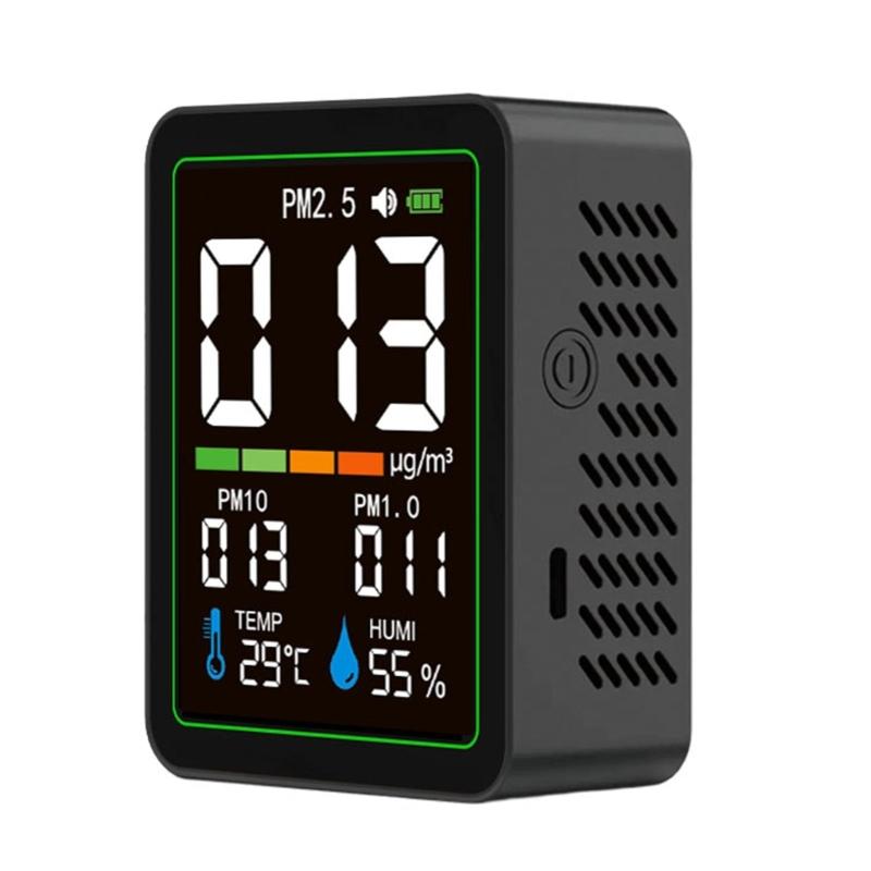 Multifunction Air Quality Tster for PM2.5 PM10 PM1.0 Temperature Humidity Detection Digital Screen Efficient Performances