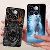 For Xiaomi Mi 14 5G 23127PN0CC Case Fashion Dragon Butterfly Silicone TPU Cover For Xiaomi Mi14 5G 6.36" 23127PN0CG Phone Shell