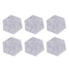 12PCS Hexagon Acoustic Panels High Density Sound Absorbing Panels Sound Proof Beveled Edge Wall