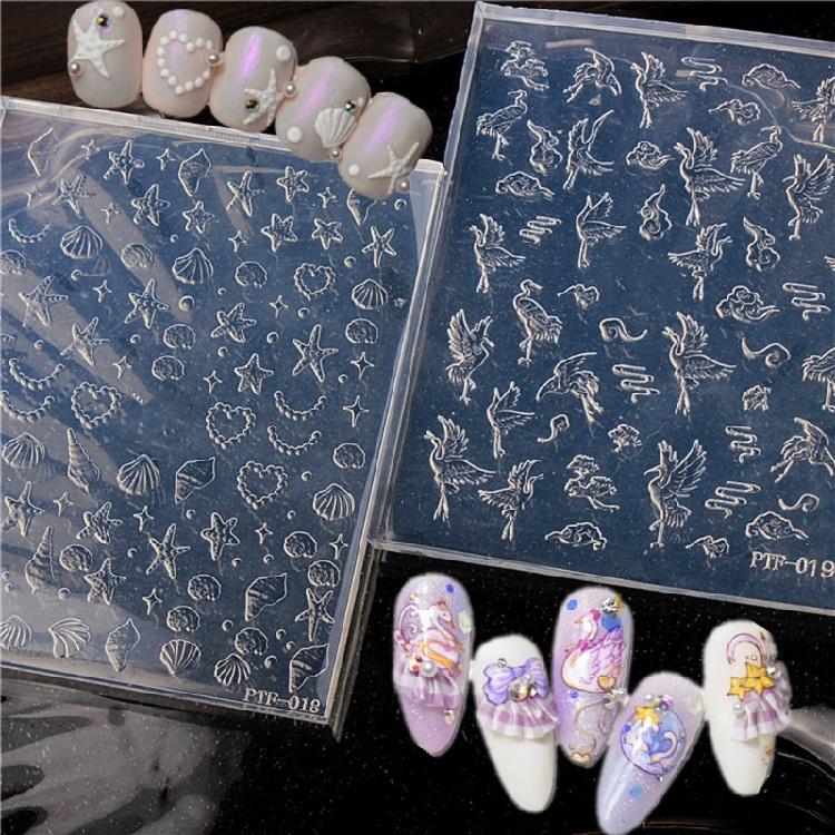 Multi Pattern Embossing Nail Art Silicone Mold For Customizable Resin Accessories And Craft Enthusiasts Jewelry Mould