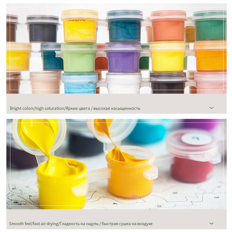 Fountor Kit Pittura Con I Numeri Per Adulti – Tela 40x50 Cm, Senza Cornice, Fai Da Te, Decorazione Parete